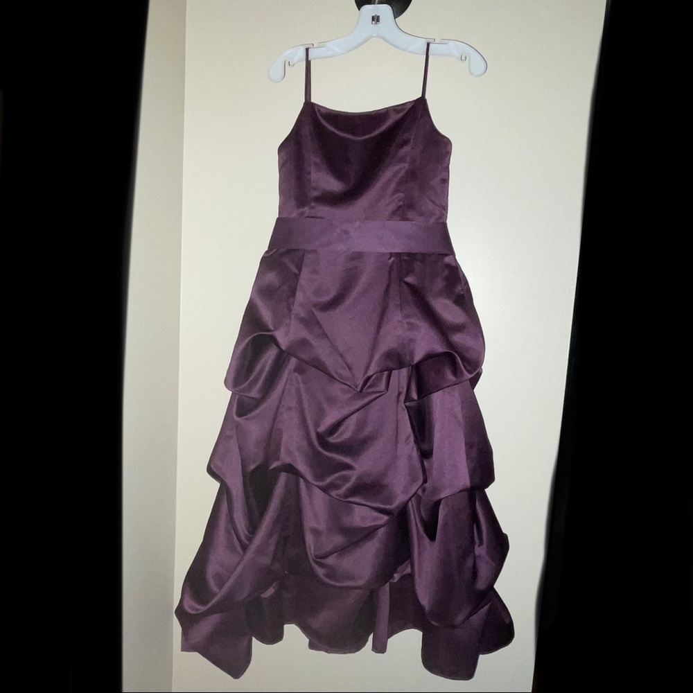 David’s Bridal Ruffle Kids Bridesmaids Dress
